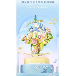 WEKKI 517203 non  HUAYU LÂU ĐÀI bộ đồ chơi xếp lắp ráp ghép mô hình Creator CASTLE OF FLOWERS Sáng Tạo
