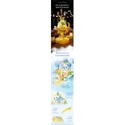 WEKKI 517203 non  HUAYU LÂU ĐÀI bộ đồ chơi xếp lắp ráp ghép mô hình Creator CASTLE OF FLOWERS Sáng Tạo