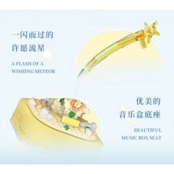 WEKKI 517203 non  HUAYU LÂU ĐÀI bộ đồ chơi xếp lắp ráp ghép mô hình Creator CASTLE OF FLOWERS Sáng Tạo