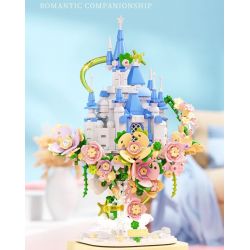 WEKKI 517203 non  HUAYU LÂU ĐÀI bộ đồ chơi xếp lắp ráp ghép mô hình Creator CASTLE OF FLOWERS Sáng Tạo