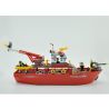 QMAN ENLIGHTEN KEEPPLEY 909 non  TÀU CỨU HỎA LỚN TRÊN BIỂN bộ đồ chơi xếp lắp ráp ghép mô hình City FIRE RESCUE MULTI-FUNCTION SHIP Thành Phố 359 khối