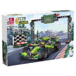 JIESTAR 55011 non  UNIVERSAL CITY TRUNG TÂM TRẢI NGHIỆM ĐUA XE bộ đồ chơi xếp lắp ráp ghép mô hình CITY GLOBAL Thành Phố 436 khối