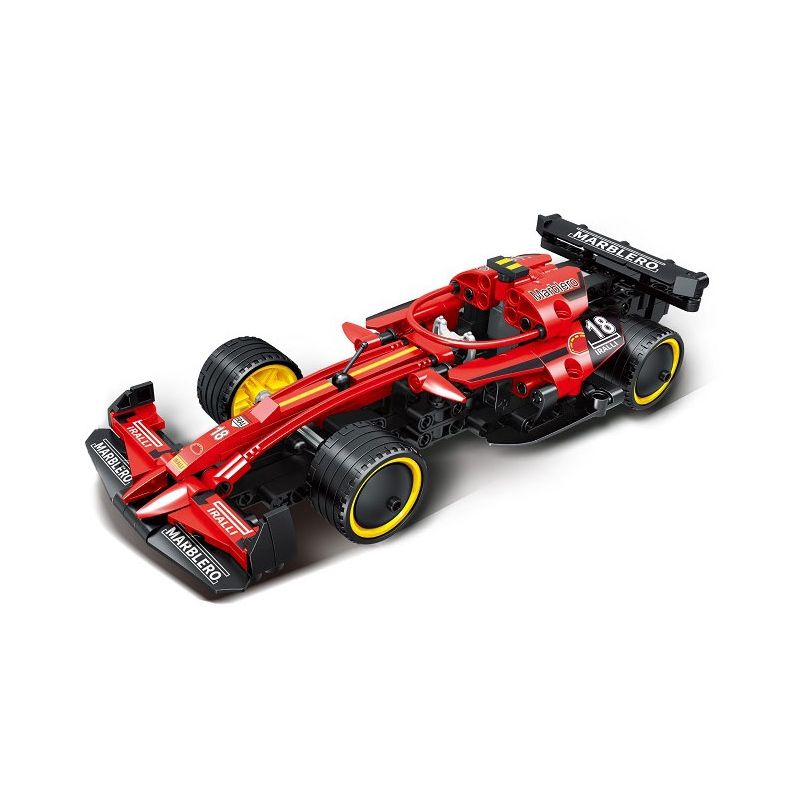 MINGDI LEIBAO K0678 0678 non  JAI ALAI RUSH XE CÔNG THỨC MÀU ĐỎ NGHỆ tỷ lệ 1:18 bộ đồ chơi xếp lắp ráp ghép mô hình  Kỹ Thuật Công Nghệ Cao Mô Hình Phương Tiện 293 khối