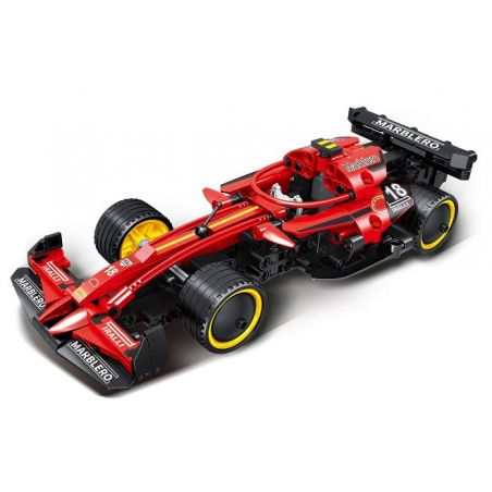 MINGDI LEIBAO K0678 0678 non  JAI ALAI RUSH XE CÔNG THỨC MÀU ĐỎ NGHỆ tỷ lệ 1:18 bộ đồ chơi xếp lắp ráp ghép mô hình  Kỹ Thuật Công Nghệ Cao Mô Hình Phương Tiện 293 khối