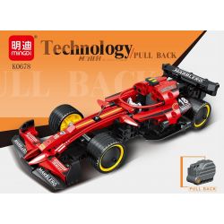 MINGDI LEIBAO K0678 0678 non  JAI ALAI RUSH XE CÔNG THỨC MÀU ĐỎ NGHỆ tỷ lệ 1:18 bộ đồ chơi xếp lắp ráp ghép mô hình  Kỹ Thuật Công Nghệ Cao Mô Hình Phương Tiện 293 khối