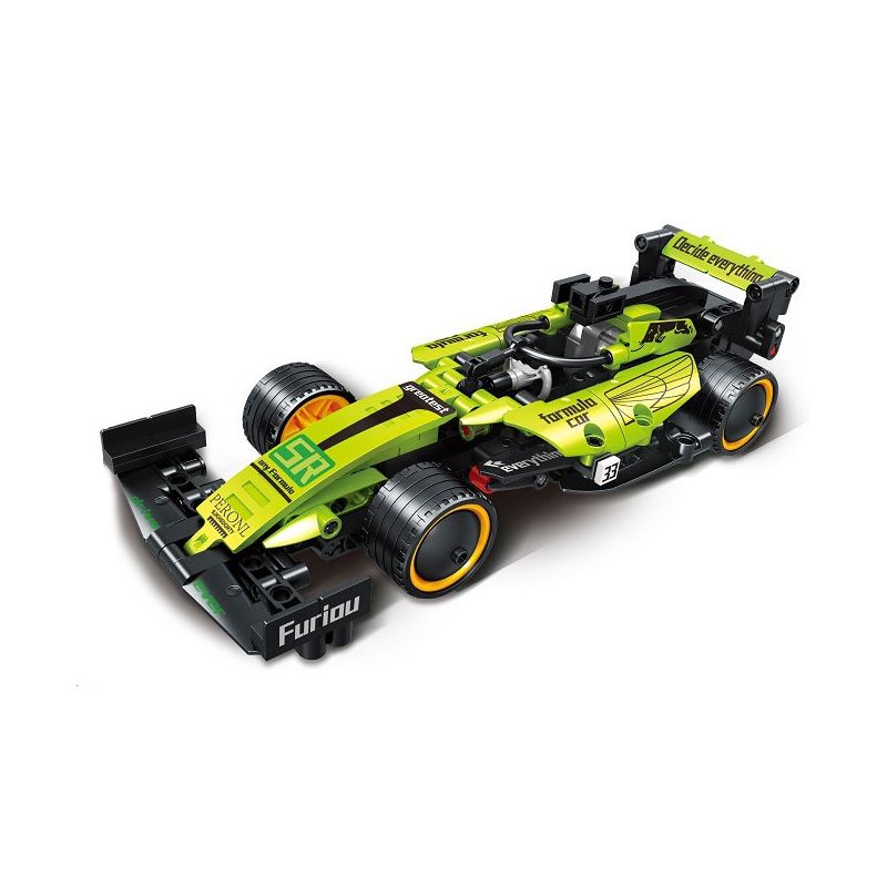 MINGDI LEIBAO K0676 0676 non  PULL-BACK RUSH PHƯƠNG TRÌNH KÉO LÙI CÔNG NGHỆ XE MÀU XANH LÁ CÂY tỷ lệ 1:18 bộ đồ chơi xếp lắp ráp ghép mô hình  Kỹ Thuật Công Nghệ Cao Mô Hình Phương Tiện 285 khối