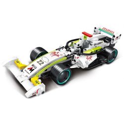 MINGDI LEIBAO K0675 0675 non  ĐUA XE PULL BACK CÔNG THỨC MÀU TRẮNG tỷ lệ 1:18 bộ đồ chơi xếp lắp ráp ghép mô hình  Kỹ Thuật Công Nghệ Cao Mô Hình Phương Tiện 289 khối