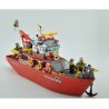 QMAN ENLIGHTEN KEEPPLEY 909 non  TÀU CỨU HỎA LỚN TRÊN BIỂN bộ đồ chơi xếp lắp ráp ghép mô hình City FIRE RESCUE MULTI-FUNCTION SHIP Thành Phố 359 khối