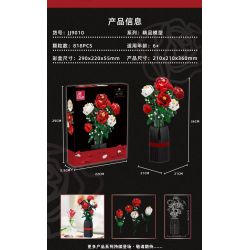 JIESTAR JJ9010 9010 non  NGƯỜI MẪU CỬA HÀNG HOA HỒNG bộ đồ chơi xếp lắp ráp ghép mô hình Creator ROSE Sáng Tạo 818 khối