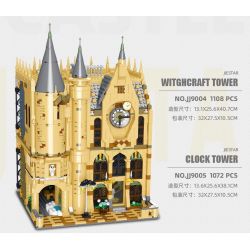 JIESTAR JJ9004 9004 non  LÂU ĐÀI HOGWARTS bộ đồ chơi xếp lắp ráp ghép mô hình Harry Potter Chú Bé Phù Thủy 1108 khối