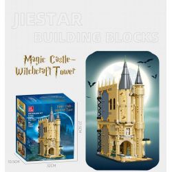 JIESTAR JJ9004 9004 non  LÂU ĐÀI HOGWARTS bộ đồ chơi xếp lắp ráp ghép mô hình Harry Potter Chú Bé Phù Thủy 1108 khối