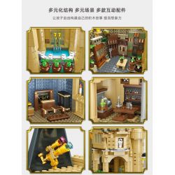 JIESTAR JJ9004 9004 non  LÂU ĐÀI HOGWARTS bộ đồ chơi xếp lắp ráp ghép mô hình Harry Potter Chú Bé Phù Thủy 1108 khối