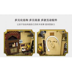 JIESTAR JJ9004 9004 non  LÂU ĐÀI HOGWARTS bộ đồ chơi xếp lắp ráp ghép mô hình Harry Potter Chú Bé Phù Thủy 1108 khối
