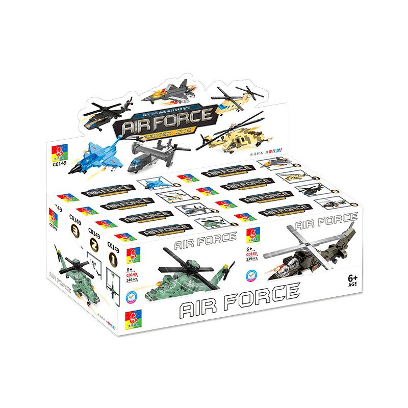 WOMA C0149 0149 non  8 LOẠI MÁY BAY CHIẾN ĐẤU VŨ TRANG bộ đồ chơi xếp lắp ráp ghép mô hình Military Army Quân Sự Bộ Đội