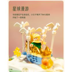 PANTASY 86301 non  ĐỒNG HỒ CÁT THỜI GIAN HOÀNG TỬ BÉ bộ đồ chơi xếp lắp ráp ghép mô hình 800 khối