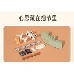 PANTASY 86301 non  ĐỒNG HỒ CÁT THỜI GIAN HOÀNG TỬ BÉ bộ đồ chơi xếp lắp ráp ghép mô hình 800 khối