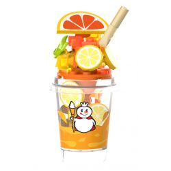 JAKI XWZB-23025 23025 XWZB23025 non  MIXUE BINGCHEN TRÀ CHANH NGỌT NGÀO bộ đồ chơi xếp lắp ráp ghép mô hình