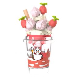 JAKI XWZB-23024 23024 XWZB23024 non  MIXUE ICE CITY TRÀ MÂM XÔI NGỌT NGÀO bộ đồ chơi xếp lắp ráp ghép mô hình