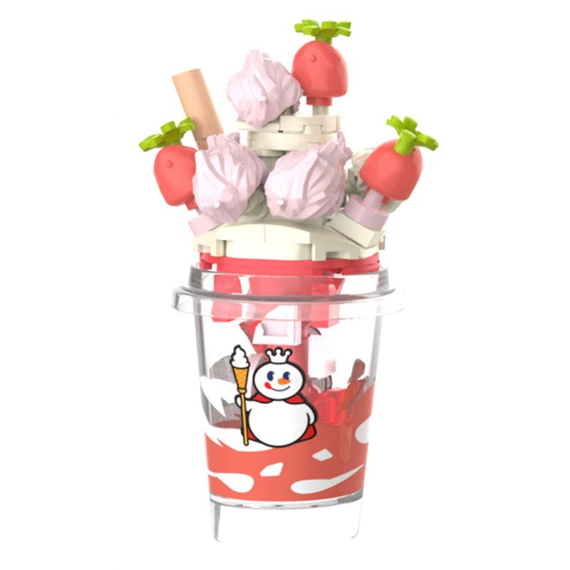 JAKI XWZB-23024 23024 XWZB23024 non  MIXUE ICE CITY TRÀ MÂM XÔI NGỌT NGÀO bộ đồ chơi xếp lắp ráp ghép mô hình