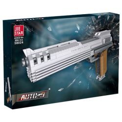 JIESTAR 58024 non  MẪU SÚNG LỤC AUTO-9 bộ đồ chơi xếp lắp ráp ghép mô hình Military Army Quân Sự Bộ Đội 899 khối