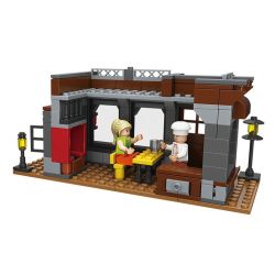 JIESTAR 20536 non  TIỆM CÀ PHÊ bộ đồ chơi xếp lắp ráp ghép mô hình City Thành Phố 290 khối