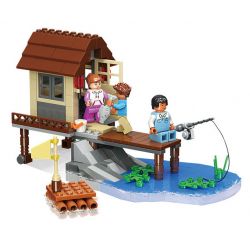 JIESTAR 20526 non  BỮA TIỆC CÂU CÁ NGÀY LỄ bộ đồ chơi xếp lắp ráp ghép mô hình City Thành Phố 257 khối