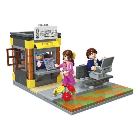 JIESTAR 20521 non  BÁO FITCH bộ đồ chơi xếp lắp ráp ghép mô hình City Thành Phố 181 khối