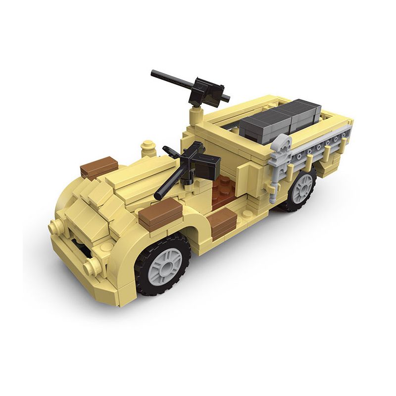 JIESTAR 23050 non  CHIẾN TRANH THẾ GIỚI THỨ HAI CỔ ĐIỂN XE TẤN CÔNG TẦM XA LRDG bộ đồ chơi xếp lắp ráp ghép mô hình Military Army ASSAULT VEHICLE Quân Sự Bộ Đội 277 khối