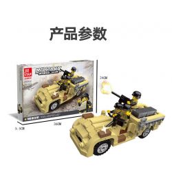 JIESTAR 23050 non  CHIẾN TRANH THẾ GIỚI THỨ HAI CỔ ĐIỂN XE TẤN CÔNG TẦM XA LRDG bộ đồ chơi xếp lắp ráp ghép mô hình Military Army ASSAULT VEHICLE Quân Sự Bộ Đội 277 khối