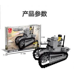 JIESTAR 23049 non  XE TĂNG HẠNG NHẸ RENAULT bộ đồ chơi xếp lắp ráp ghép mô hình Military Army LIGHT TANK Quân Sự Bộ Đội 228 khối