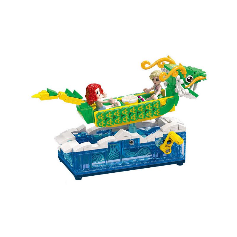 JIESTAR 80006 non  THÀNH PHỐ ƯỚC SAO THUYỀN RỒNG ĐU QUAY bộ đồ chơi xếp lắp ráp ghép mô hình Girl Con Gái 268 khối