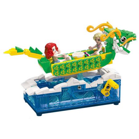 JIESTAR 80006 non  THÀNH PHỐ ƯỚC SAO THUYỀN RỒNG ĐU QUAY bộ đồ chơi xếp lắp ráp ghép mô hình Girl Con Gái 268 khối