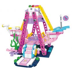 JIESTAR 80005 non  THÀNH PHỐ ƯỚC MƠ TÀU CƯỚP BIỂN bộ đồ chơi xếp lắp ráp ghép mô hình Girl Con Gái 270 khối