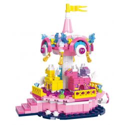 JIESTAR 80004 non  THÀNH PHỐ MONG ƯỚC SAO CAROUSEL bộ đồ chơi xếp lắp ráp ghép mô hình Girl Con Gái 283 khối