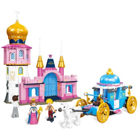 JIESTAR 20408 non  HOÀNG HẬU TELINA NHỮNG NGÀY HẠNH PHÚC CỦA NỮ bộ đồ chơi xếp lắp ráp ghép mô hình Girl Con Gái 440 khối