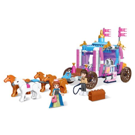 JIESTAR 20406 non  HOÀNG HẬU TELINA CUỘC DIỄU HÀNH ĐOÀN LỮ TƯỞNG TƯỢNG bộ đồ chơi xếp lắp ráp ghép mô hình Girl Con Gái 348 khối