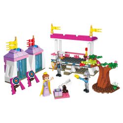 JIESTAR 20405 non  HOÀNG HẬU TELINA SÂN TẬP GIA bộ đồ chơi xếp lắp ráp ghép mô hình Girl Con Gái 342 khối