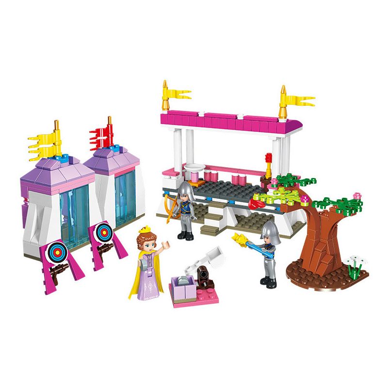 JIESTAR 20405 non  HOÀNG HẬU TELINA SÂN TẬP GIA bộ đồ chơi xếp lắp ráp ghép mô hình Girl Con Gái 342 khối