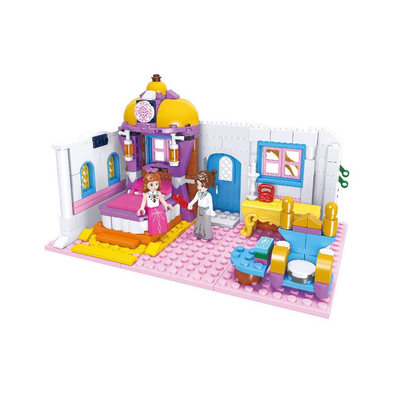 JIESTAR 20404 non  HOÀNG HẬU TELINA PHÒNG NGỦ CỦA NỮ bộ đồ chơi xếp lắp ráp ghép mô hình Girl Con Gái 326 khối