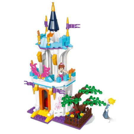 JIESTAR 20384 non  HOÀNG HẬU TELINA MỘT NGÀY VUI VẺ bộ đồ chơi xếp lắp ráp ghép mô hình Girl Con Gái 188 khối