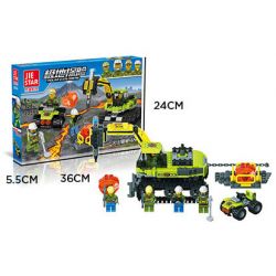 JIESTAR 20556 non  GIÀN KHOAN LEO NÚI LỬA bộ đồ chơi xếp lắp ráp ghép mô hình City VOLCANO CLIMBING Thành Phố 328 khối