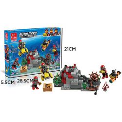 JIESTAR 20552 non  CUỘC PHIÊU LƯU KHÁM PHÁ ĐẠI DƯƠNG bộ đồ chơi xếp lắp ráp ghép mô hình City BIG ADVENTURE Thành Phố 201 khối