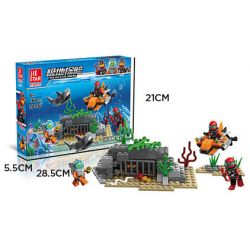 JIESTAR 20551 non  ĐỘI KHẢO SÁT BIỂN SÂU bộ đồ chơi xếp lắp ráp ghép mô hình City DEEP SEA Thành Phố 160 khối