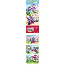 JIESTAR 20391 non  ORIENTAL KERR CHUYẾN TÀU DU LỊCH TRONG MƠ bộ đồ chơi xếp lắp ráp ghép mô hình Girl Con Gái 930 khối