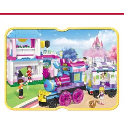 JIESTAR 20391 non  ORIENTAL KERR CHUYẾN TÀU DU LỊCH TRONG MƠ bộ đồ chơi xếp lắp ráp ghép mô hình Girl Con Gái 930 khối