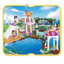 JIESTAR 20390 non  ORIENTAL KERR BỮA TIỆC TRONG VƯỜN HỒ MỘNG MƠ bộ đồ chơi xếp lắp ráp ghép mô hình Girl Con Gái 769 khối