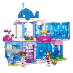 JIESTAR 20389 non  ORIENTAL KERR THỦY CUNG GIẢ TƯỞNG bộ đồ chơi xếp lắp ráp ghép mô hình Girl Con Gái 516 khối