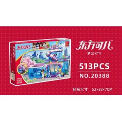 JIESTAR 20388 non  ĐÔNG PHƯƠNG KEER FANTASY KTV bộ đồ chơi xếp lắp ráp ghép mô hình Girl Con Gái 513 khối