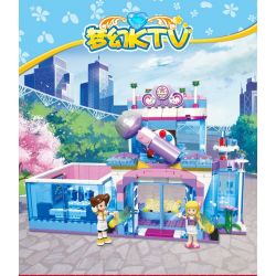 JIESTAR 20388 non  ĐÔNG PHƯƠNG KEER FANTASY KTV bộ đồ chơi xếp lắp ráp ghép mô hình Girl Con Gái 513 khối