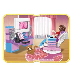 JIESTAR 20387 non  DONGFANG KE'ER PHÒNG CỦA bộ đồ chơi xếp lắp ráp ghép mô hình Girl Con Gái 336 khối